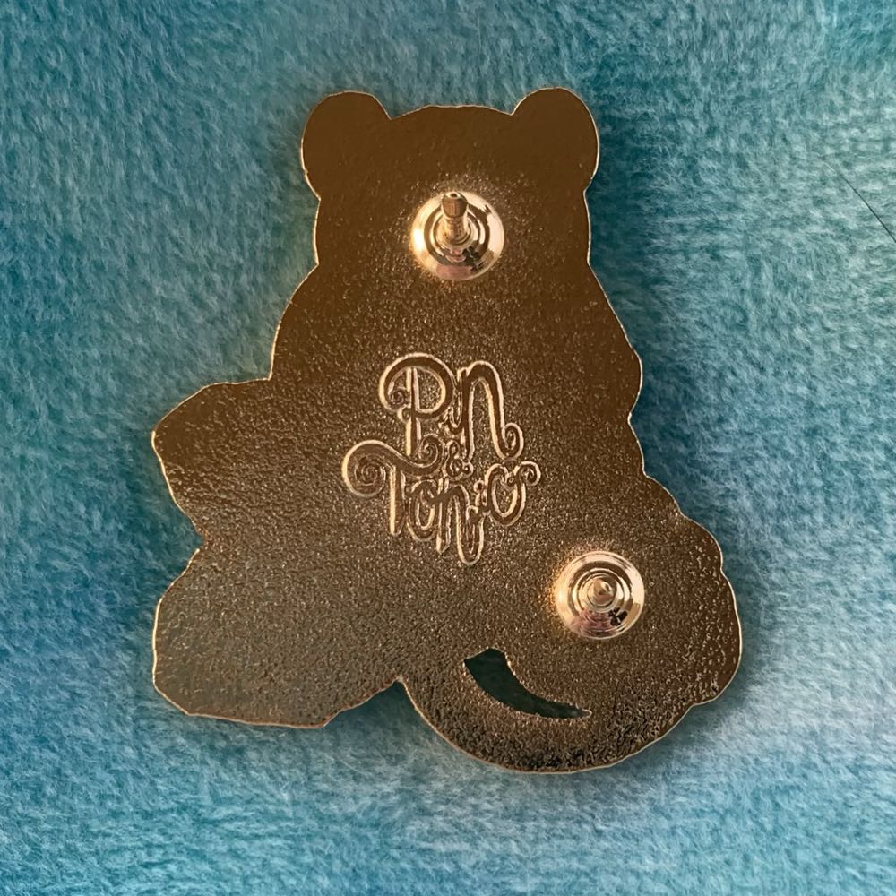 Blackberry Mouse - Hard Enamel, Glitter, Gold Plating pin collectible - Main Image 2