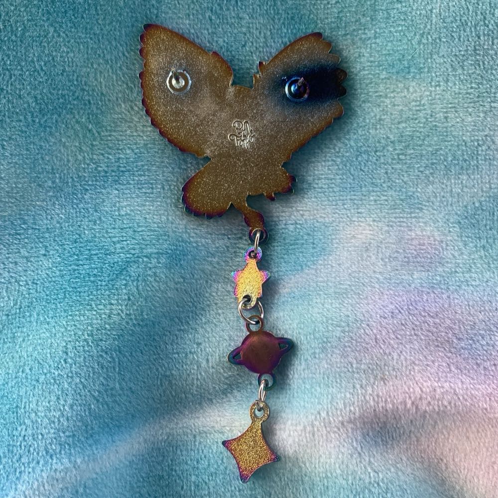 Galactic Guardians: Owl - Soft Enamel, Charm, Rainbow Plating pin collectible - Main Image 2