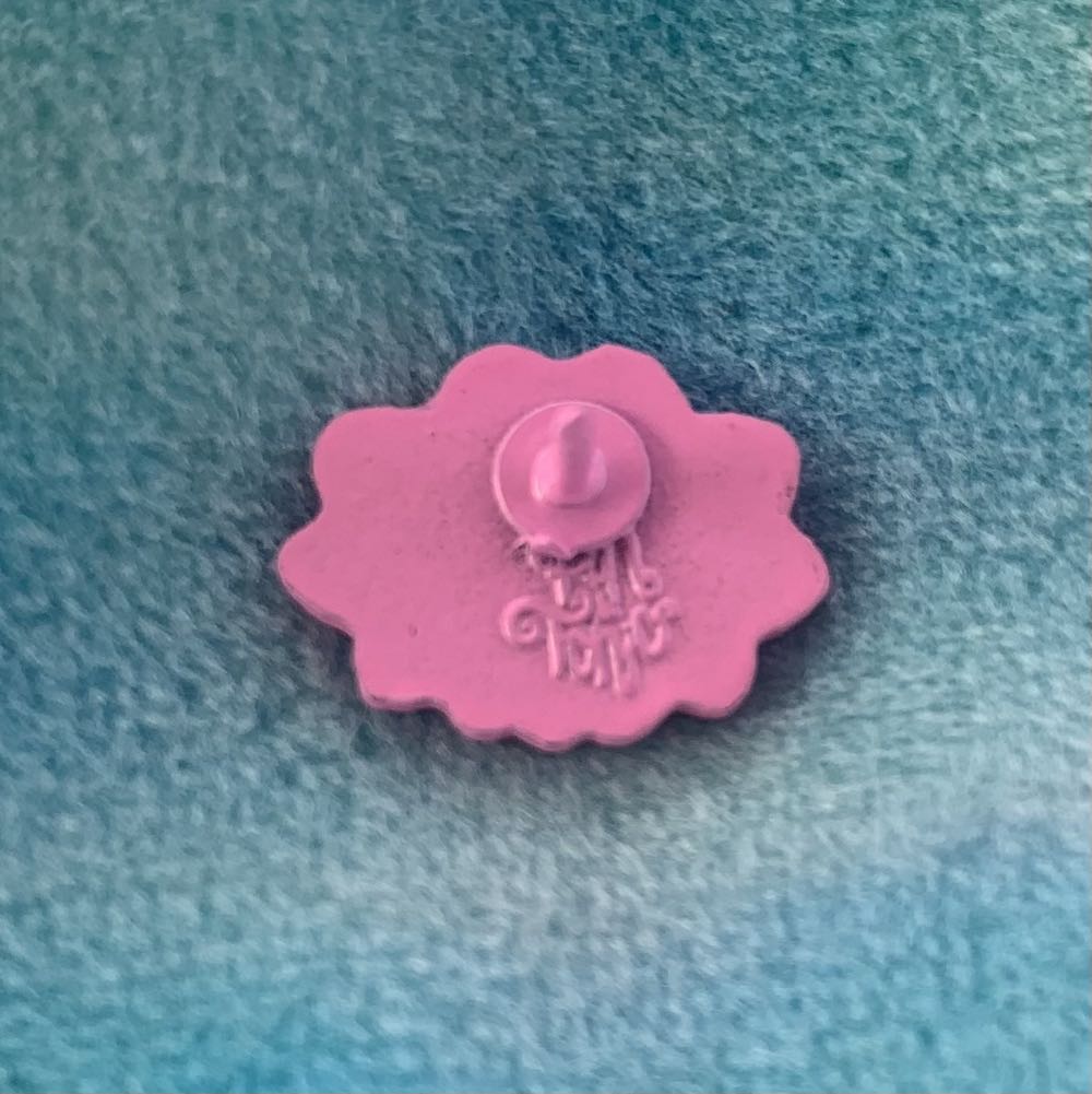 Waterlily Mini Pin - Hard Enamel, Pink Plating pin collectible - Main Image 2