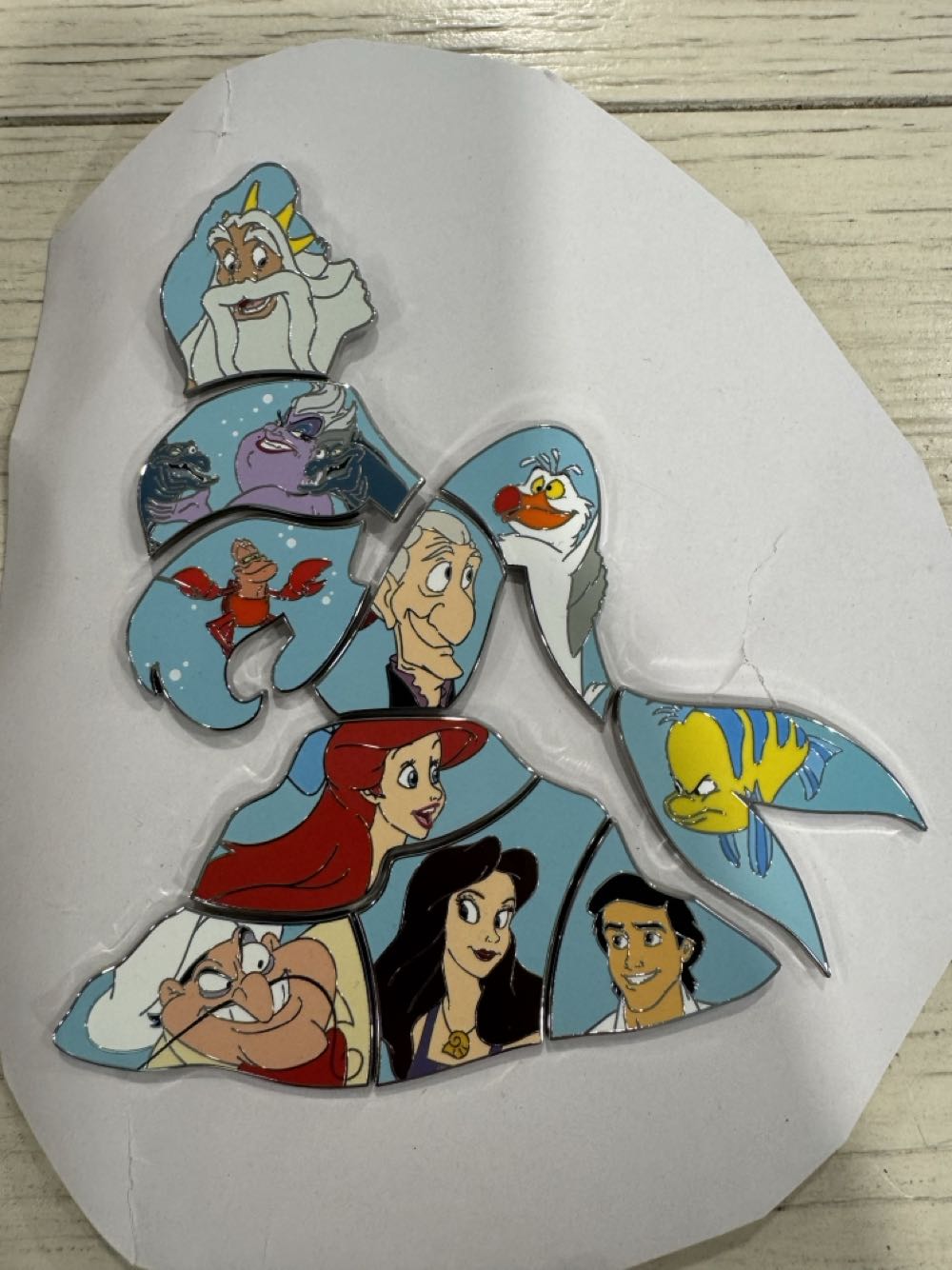 The Little Mermaid, Aerial Puzzle, Prince Eric  pin collectible - Main Image 2