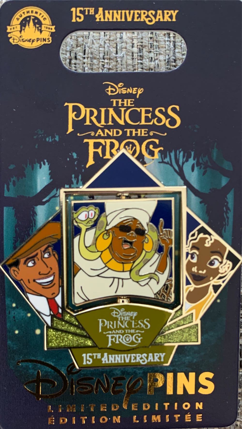 The Princess And The Frog 15th Anniversary  pin collectible - Main Image 2