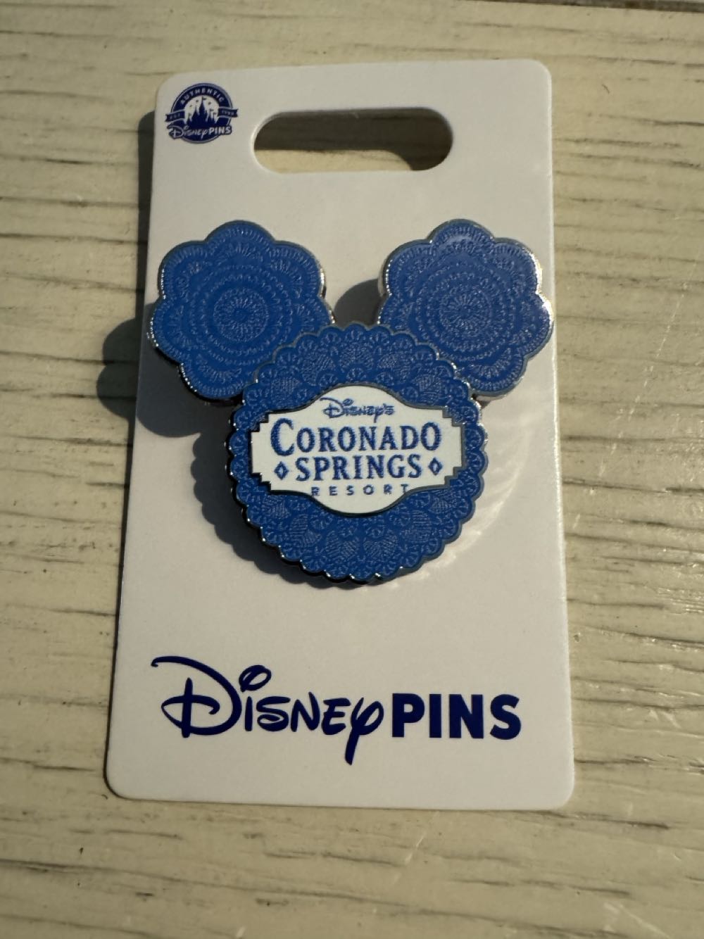 Disney Parks Coronado Springs Resort Blue Mickey Mouse Head Pin Oe - Hotel pin collectible [Barcode 400984668775] - Main Image 2