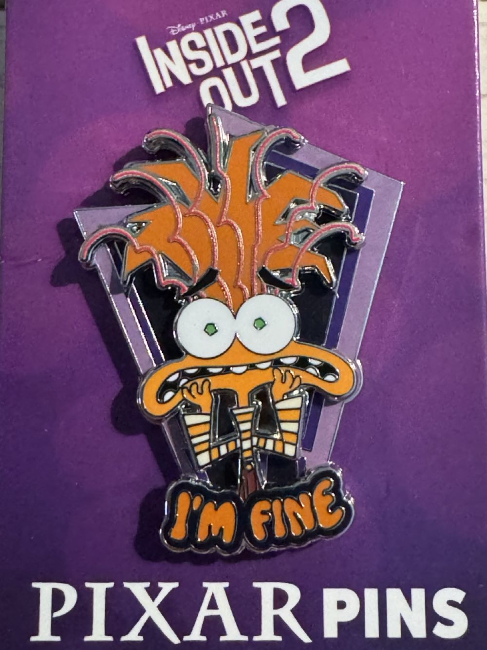 Inside Out 2, Anxiety, I’m Fine  pin collectible [Barcode 400990722515] - Main Image 2