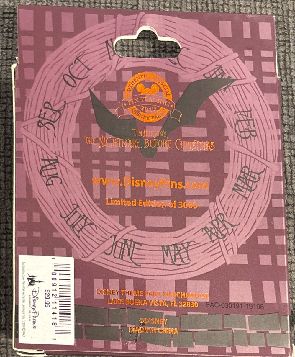 Nightmare Before Christmas Halloween Countdown - Disney pin collectible [Barcode 400912114183] - Main Image 4