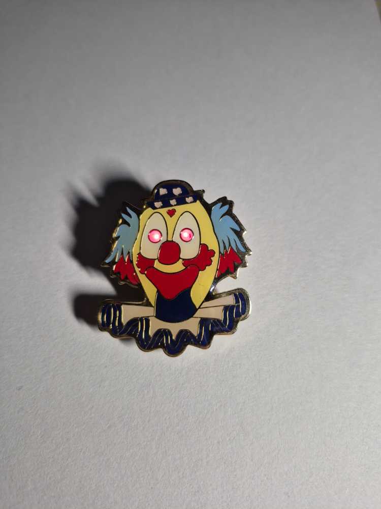 Light Up Clown - Enamel Brass Back pin collectible - Main Image 3