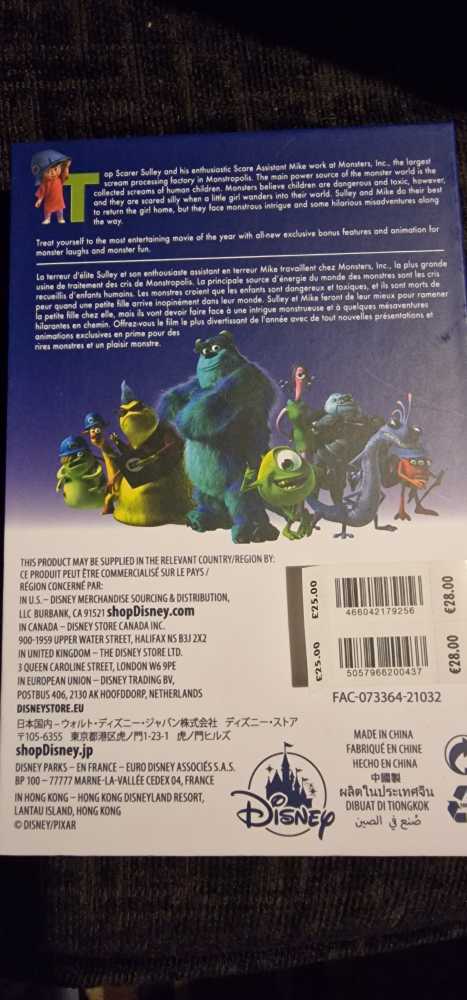 Sulley Set Monsters Inc.  pin collectible [Barcode 466042179256] - Main Image 3