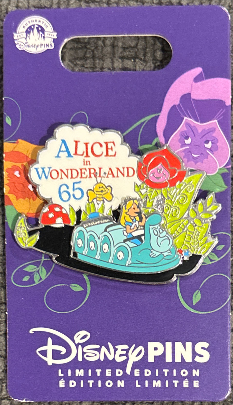 Alice In Wonderland 65th Ride Anniversary - Disney Pin pin collectible [Barcode 400956817422] - Main Image 3