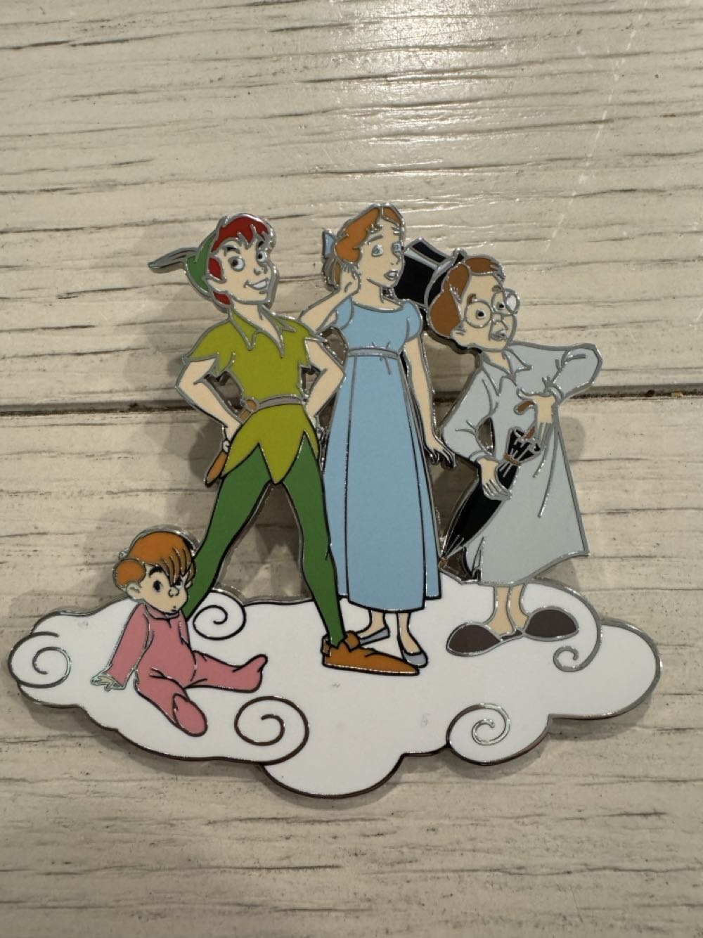Peter Pan Wendy Michael John On Cloud Disney Land Paris Dlp Nov Jumbo - Disney Pin pin collectible [Barcode 2078010231187] - Main Image 2