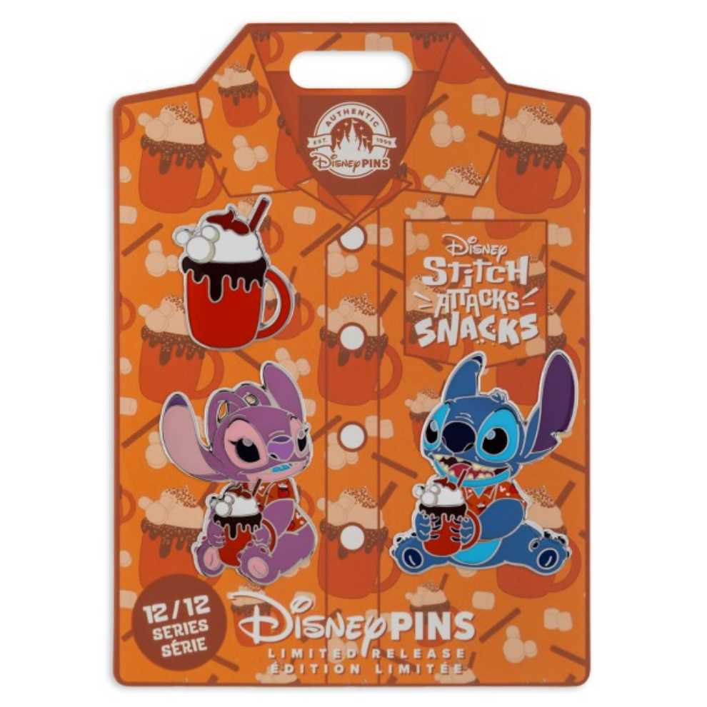Stitch Attacks Snacks Set – Hot Chocolate Disney  pin collectible [Barcode 438013137374] - Main Image 2