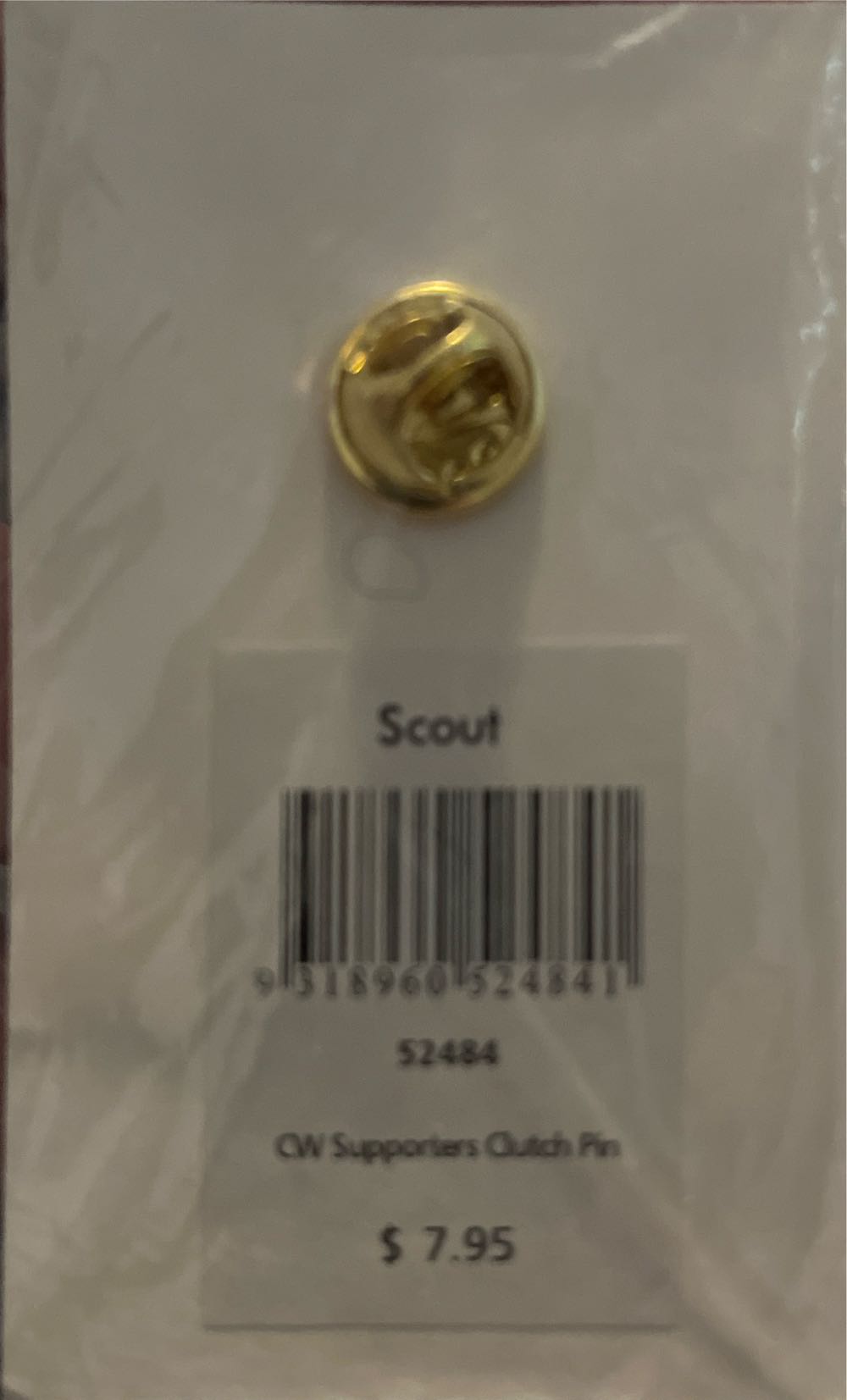 CW Supporters Pin - Scouts Australia pin collectible [Barcode 9318960524827] - Main Image 2