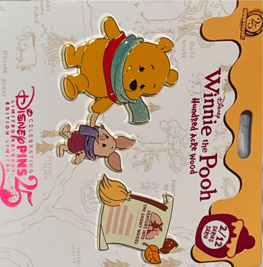 Pooh And Piglet Hundred Acre Wood Monthly  pin collectible [Barcode 400986819519] - Main Image 2