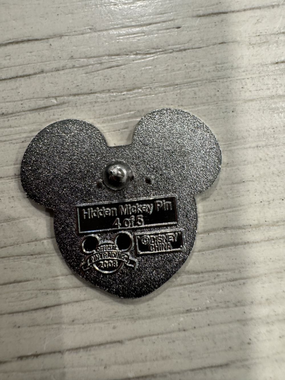 Mickey Mouse Head, Light Blue  pin collectible - Main Image 2