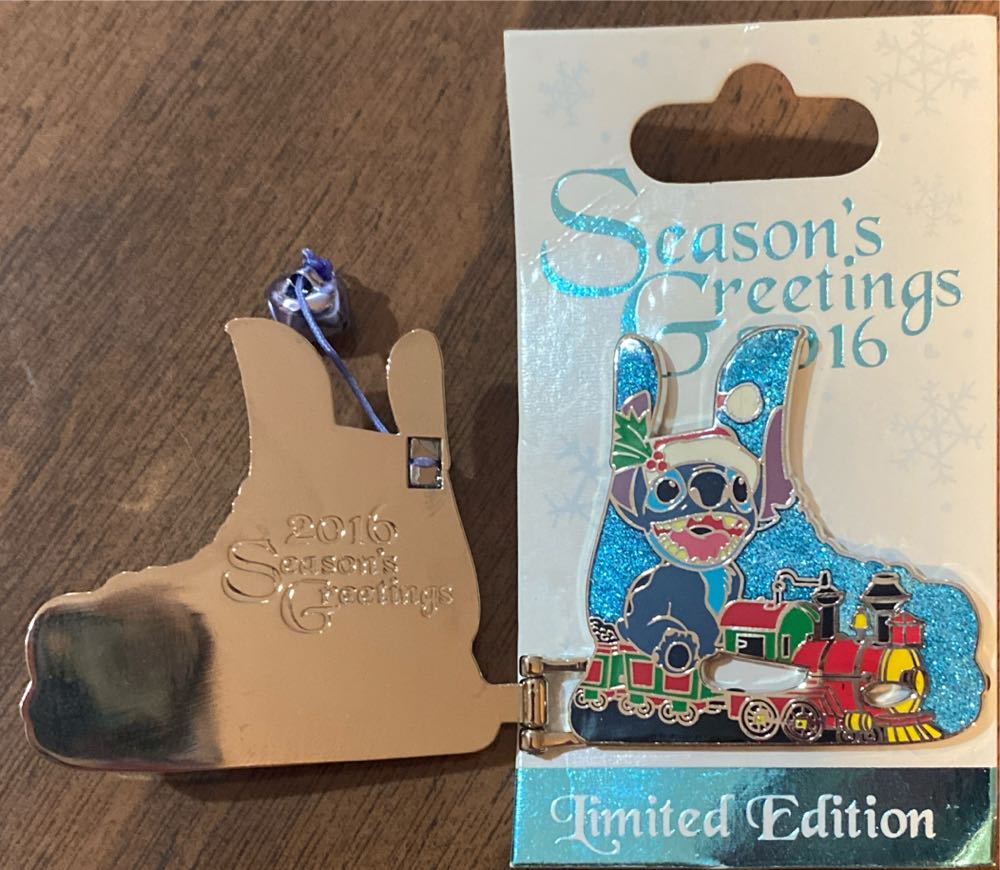 Ice Skate Hinge Pin Stitch  pin collectible - Main Image 2