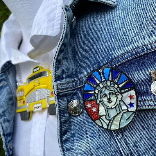 Danger Monkey Designs - Liberty For All - Brooch pin collectible - Main Image 2