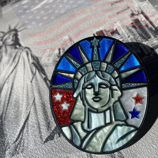 Danger Monkey Designs - Liberty For All - Brooch pin collectible - Main Image 3