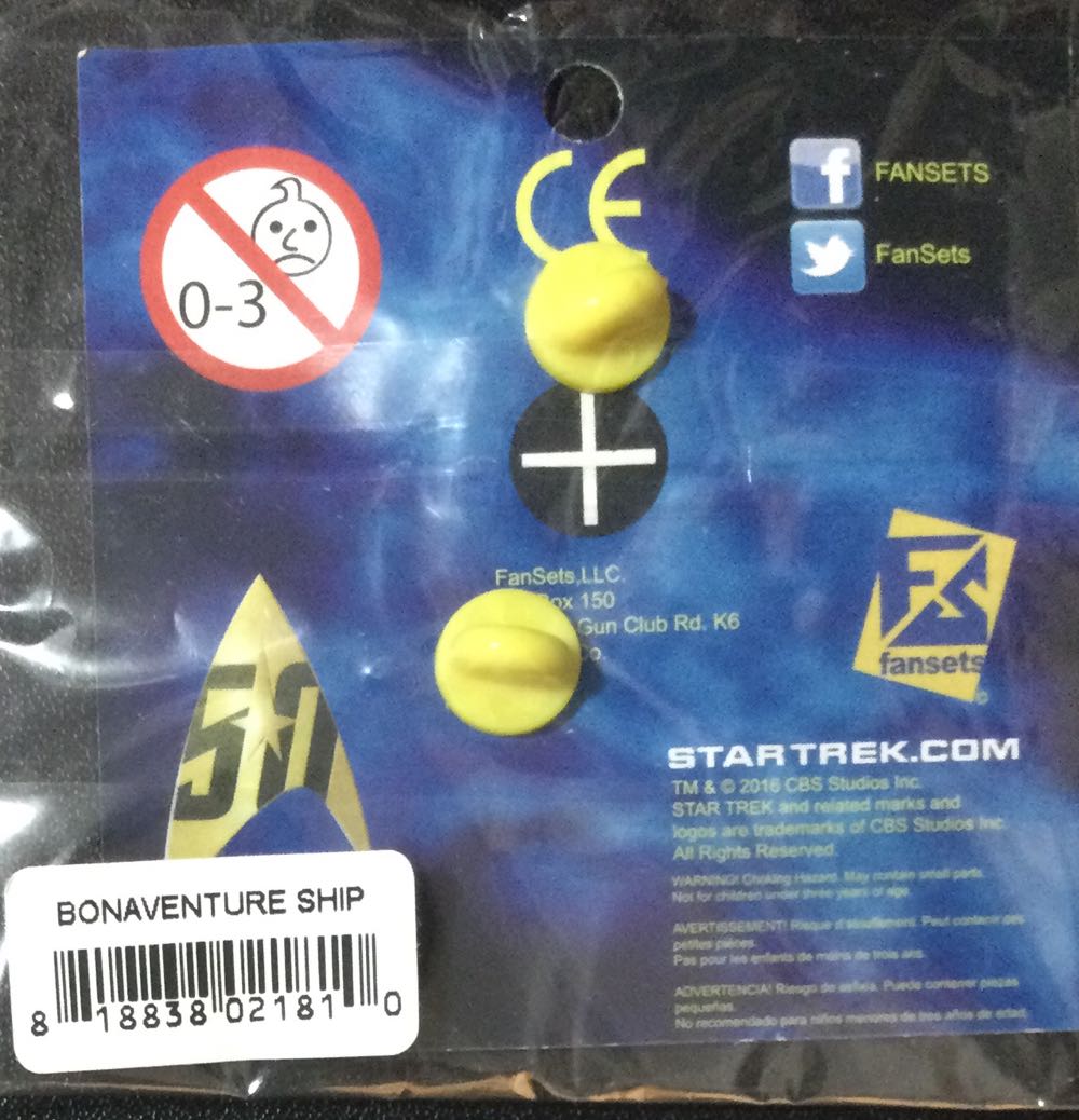 S.S. Boneaventure Ship Pin  pin collectible [Barcode 818838021810] - Main Image 2