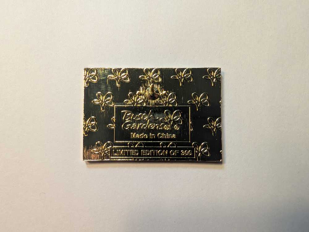 Busch Gardens Williamsburg 50th Anniversary The Old Country Golden Ticket - Metal / Limited Edition pin collectible - Main Image 2