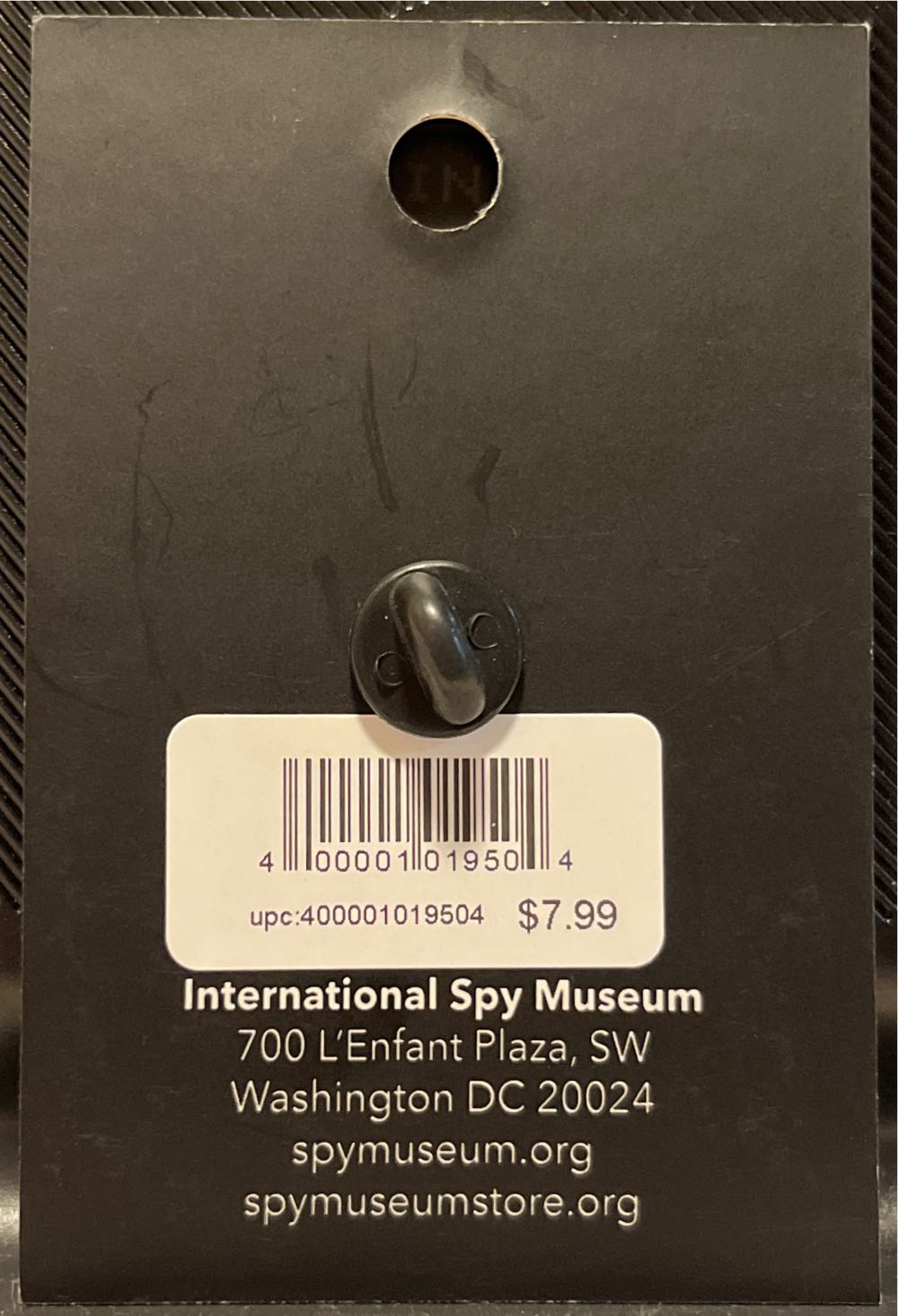 International Spy Museum- Pigeon with Camera  pin collectible [Barcode 400001019504] - Main Image 3