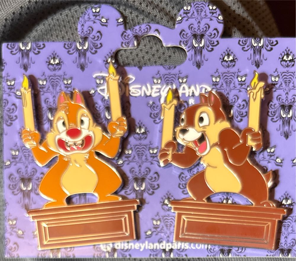 Disney Pin Disneyland Paris Phantom Manor Chip and Dale exclusiv DLP - Set Of Two pin collectible [Barcode 2078010230241] - Main Image 3