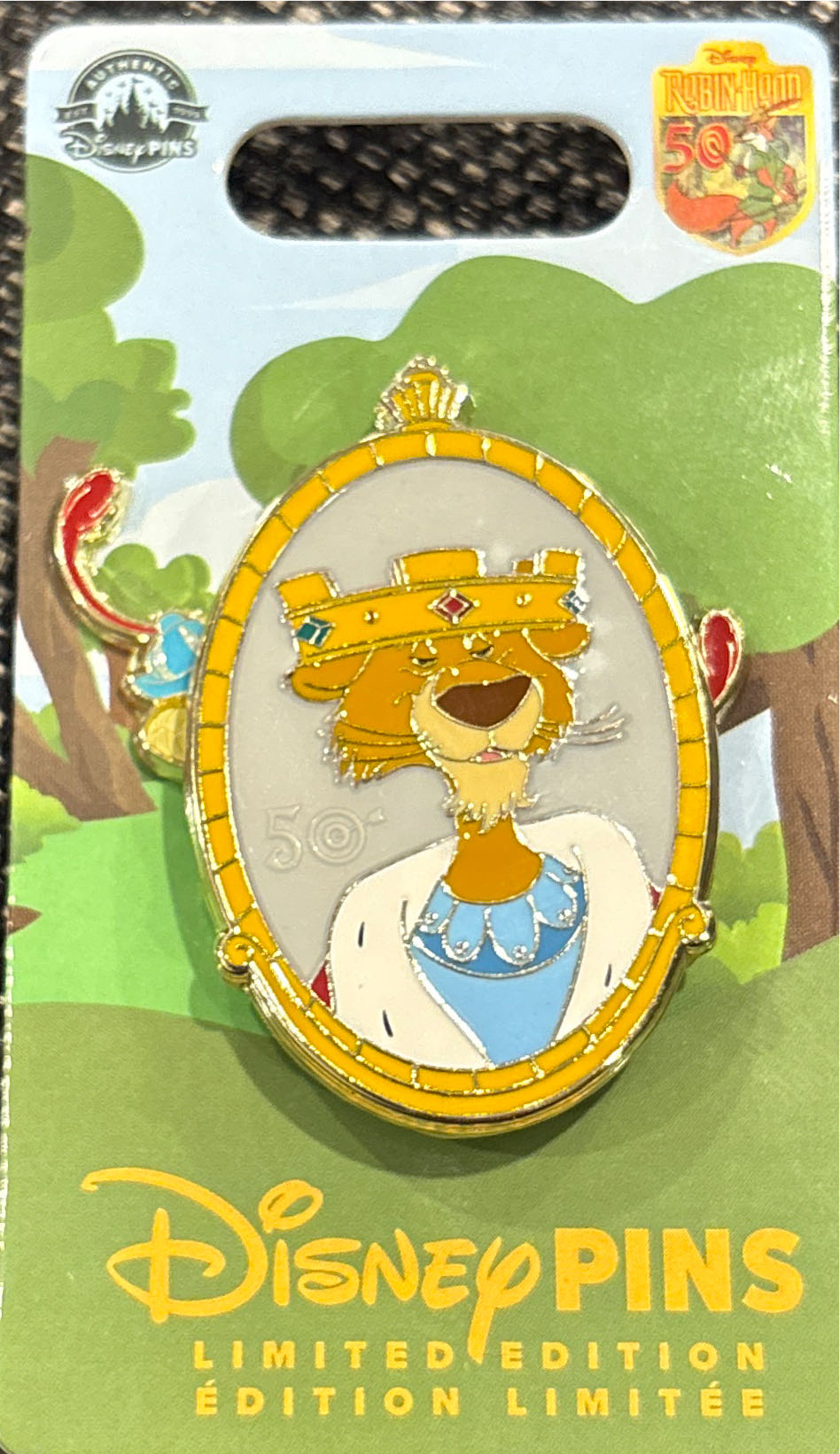 Robin Hood 50th Anniversary Prince John - Disney Pin pin collectible [Barcode 400960167827] - Main Image 3