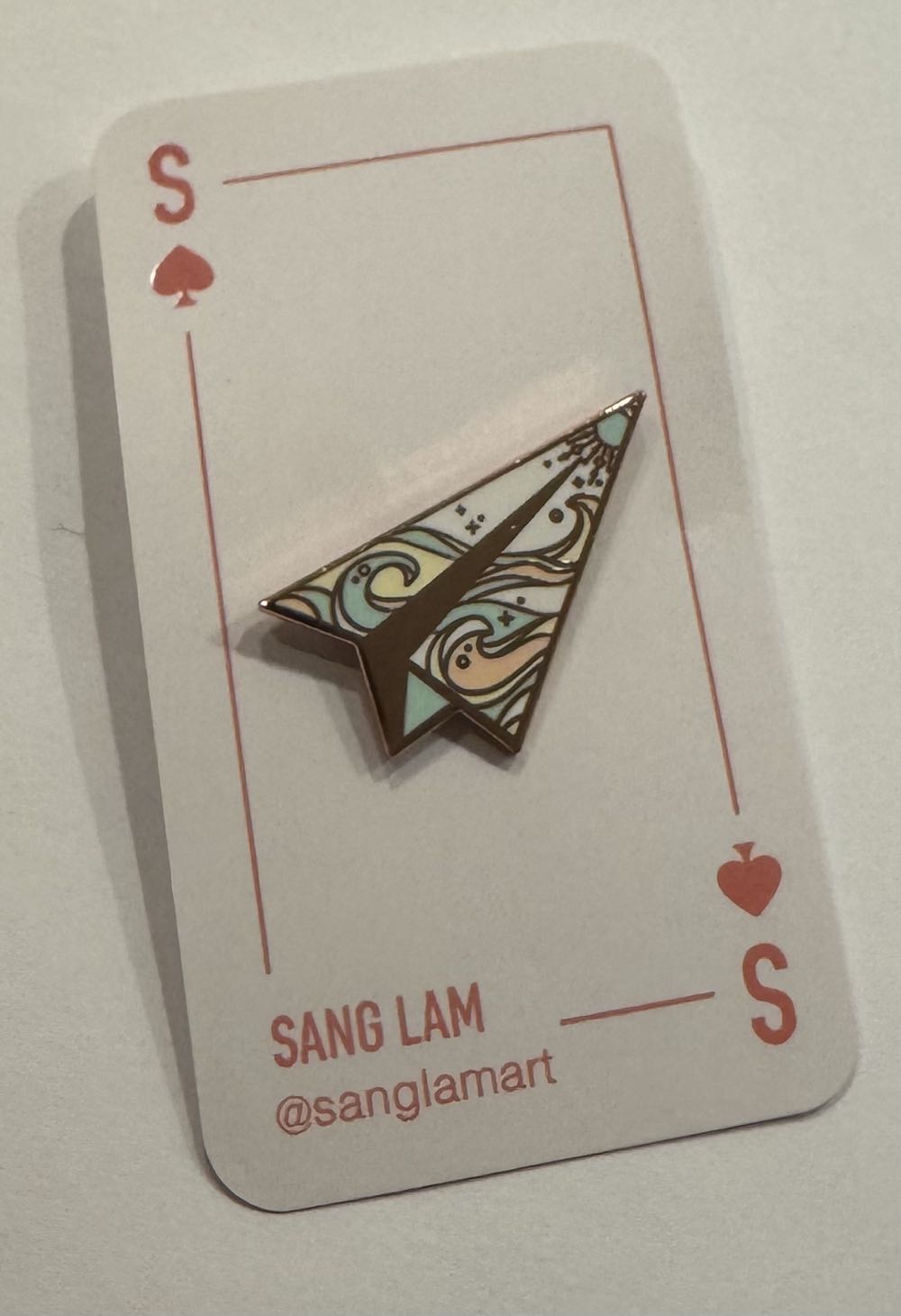 Paper Airplane  pin collectible - Main Image 2