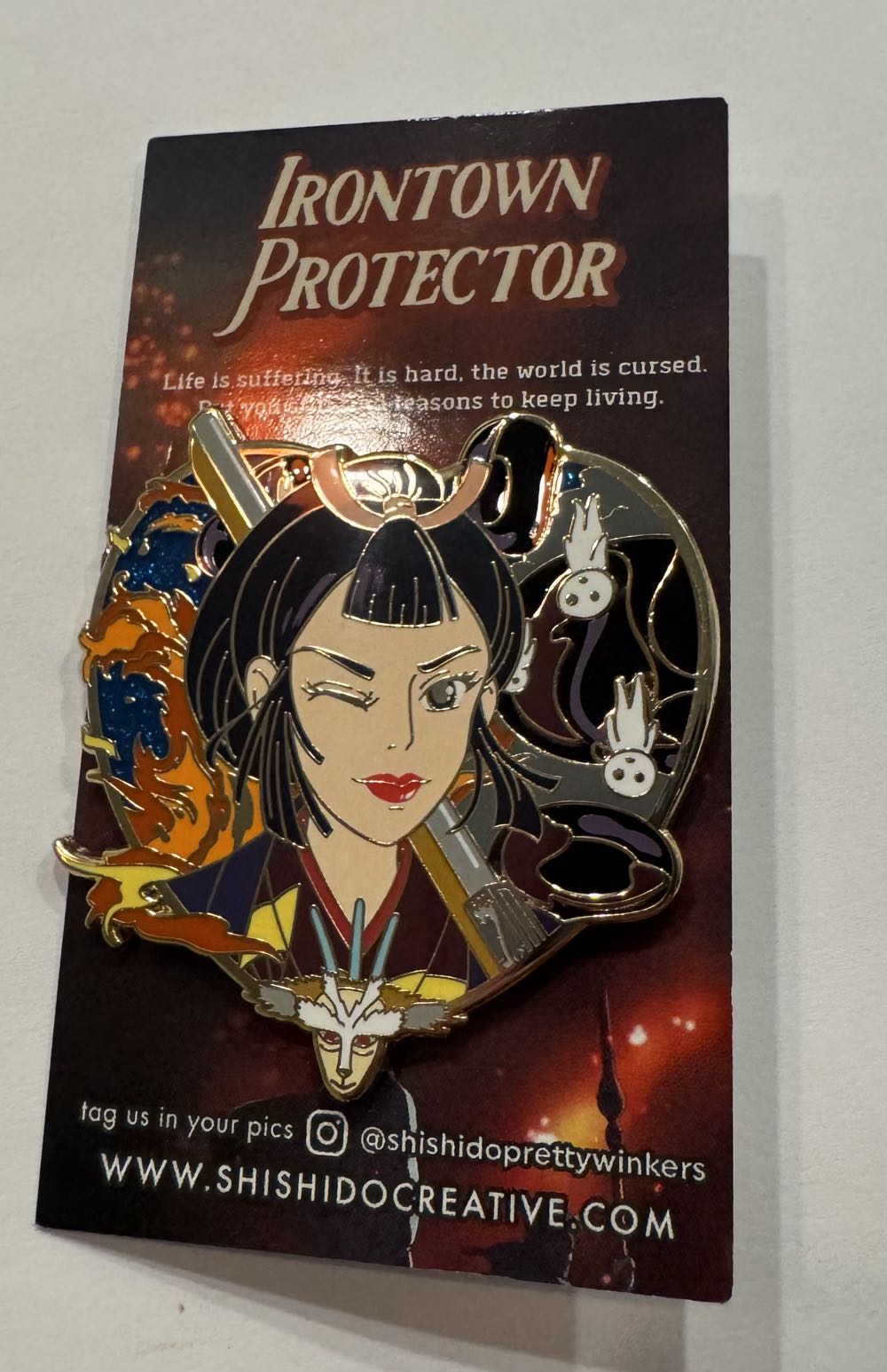 Lady Eboshi  pin collectible - Main Image 2