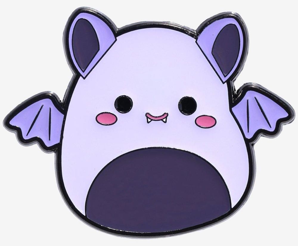 Squishmallows Zmuirez Vampire Bat Enamel Pin  pin collectible - Main Image 2