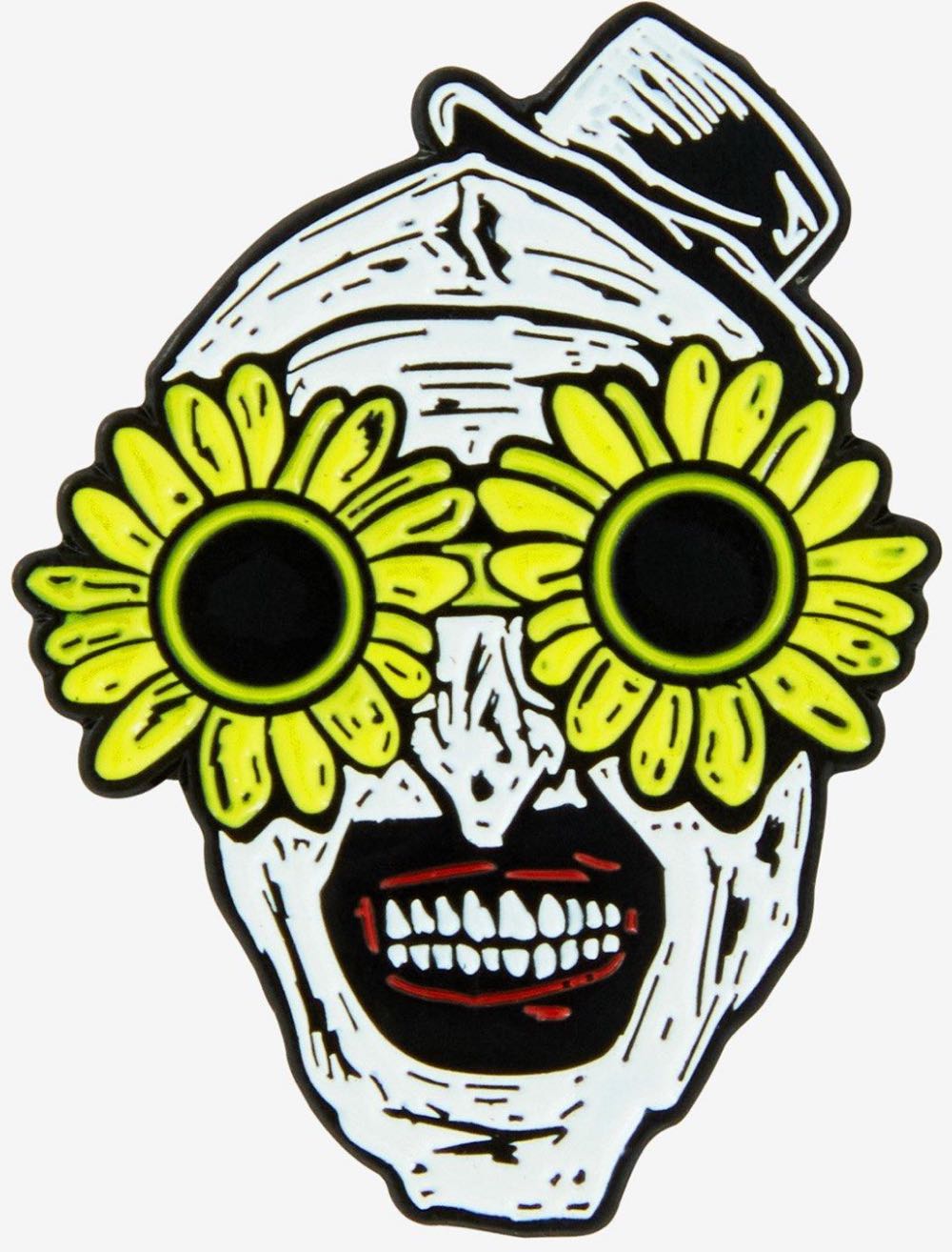 Terrifier Sunglasses Art The Clown Enamel Pin  pin collectible - Main Image 2