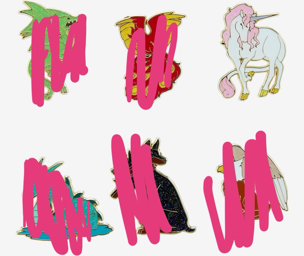 Mythical Creatures Blind Box Enamel Pin Here Be Monsters  pin collectible - Main Image 3
