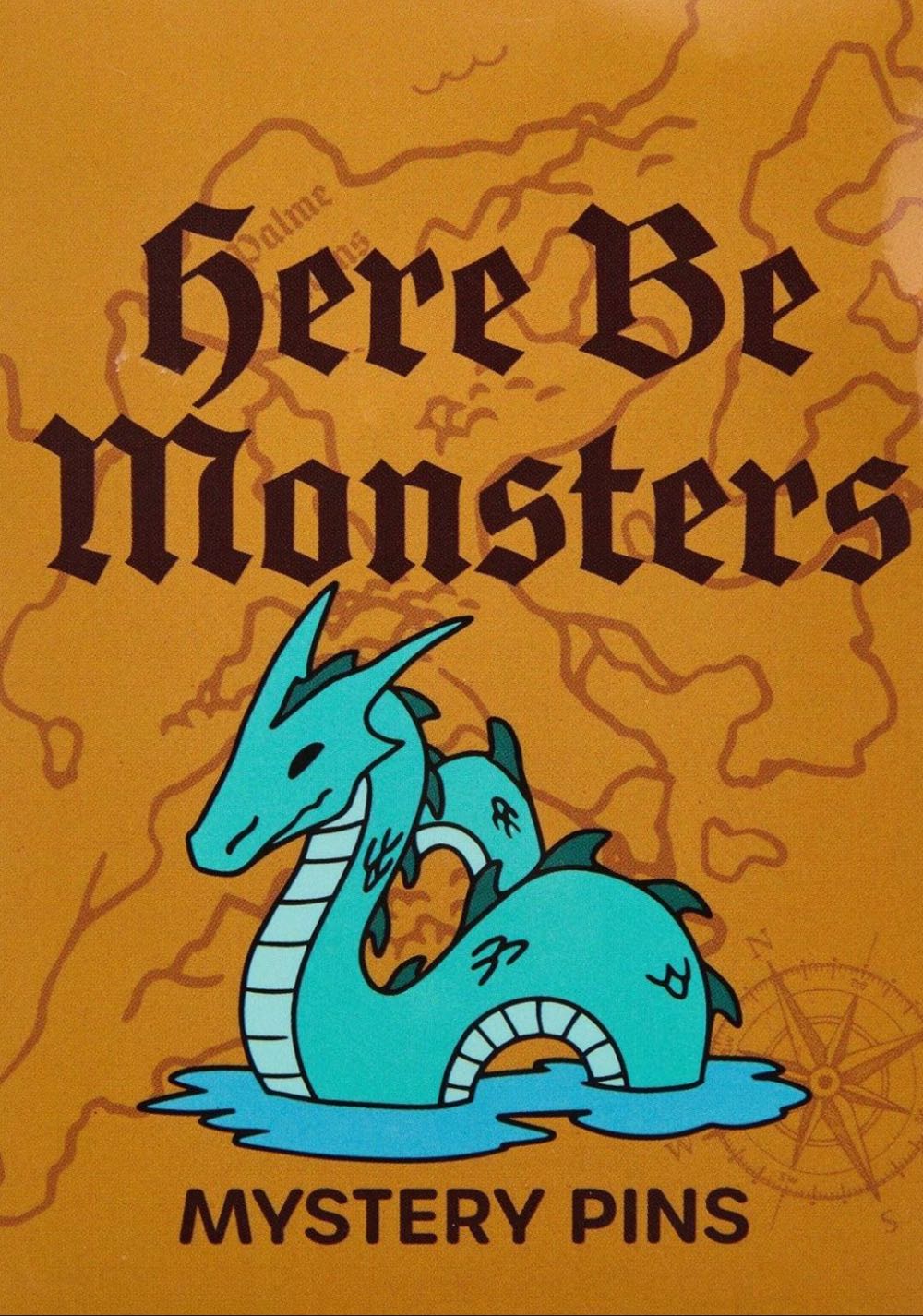 Mythical Creatures Blind Box Enamel Pin Here Be Monsters  pin collectible - Main Image 4