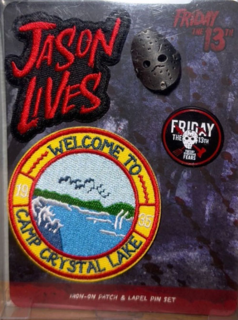 Friday the 13th Pin Set Spirit Halloween  pin collectible - Main Image 2