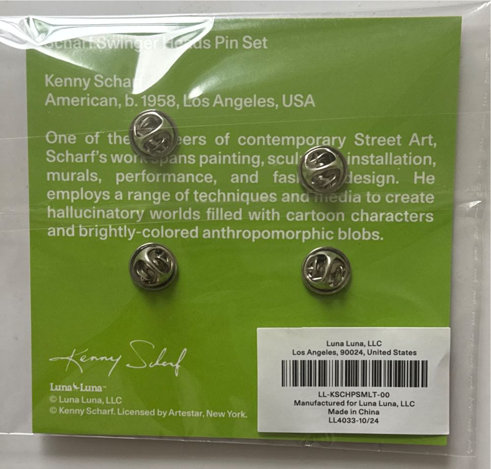 Luna Luna Scharf Swinger Heads Pin Set  pin collectible - Main Image 2