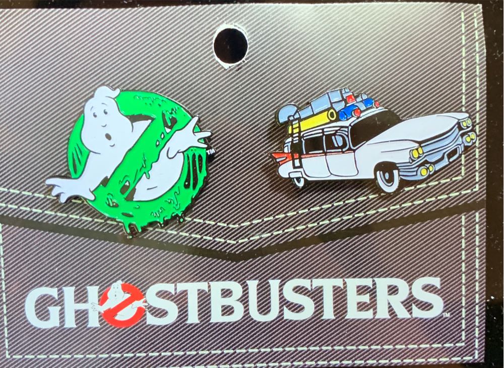 Ghostbusters Ecto1 Car & Ghost Logo In Green  pin collectible [Barcode 400013383792] - Main Image 4