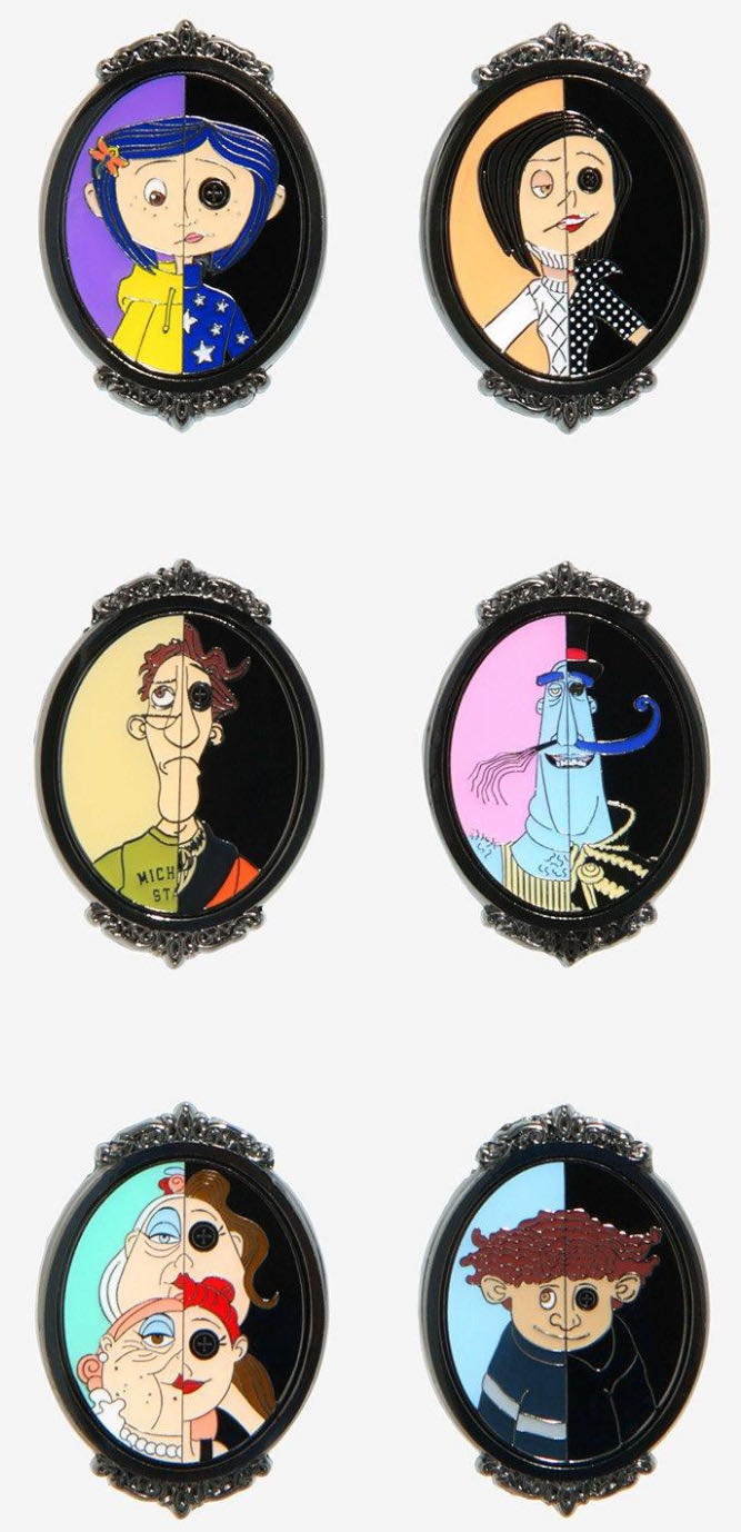 Loungefly Coraline Both Worlds Blind Box Enamel Pin  pin collectible - Main Image 2