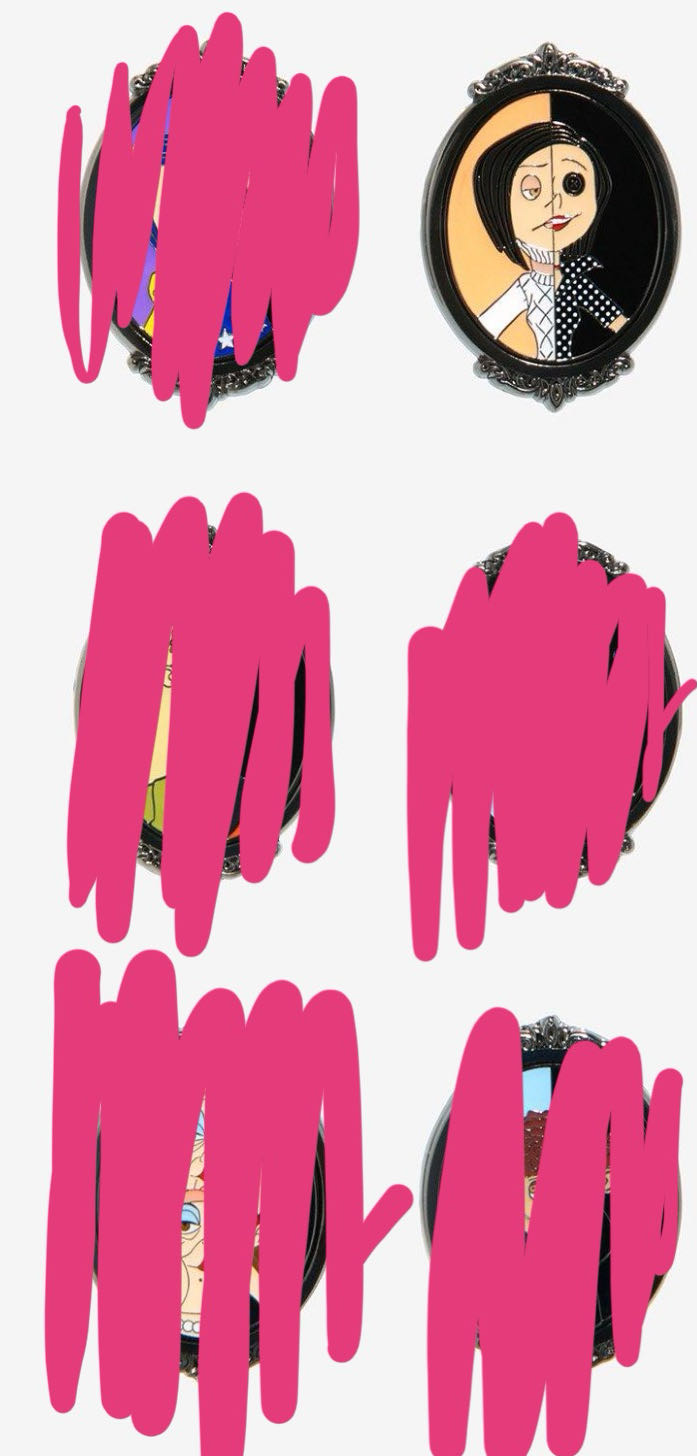 Loungefly Coraline Both Worlds Blind Box Enamel Pin  pin collectible - Main Image 3