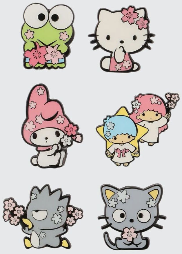 Loungefly Sanrio Hello Kitty & Friends Cherry Blossom Blind Enamel Pin  pin collectible - Main Image 2