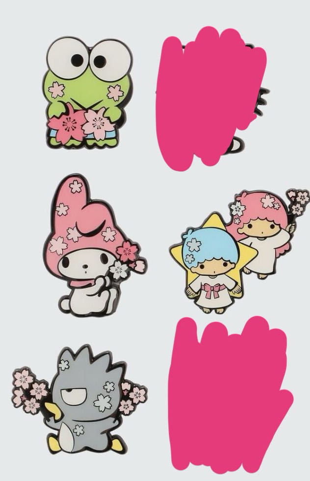 Loungefly Sanrio Hello Kitty & Friends Cherry Blossom Blind Enamel Pin  pin collectible - Main Image 3