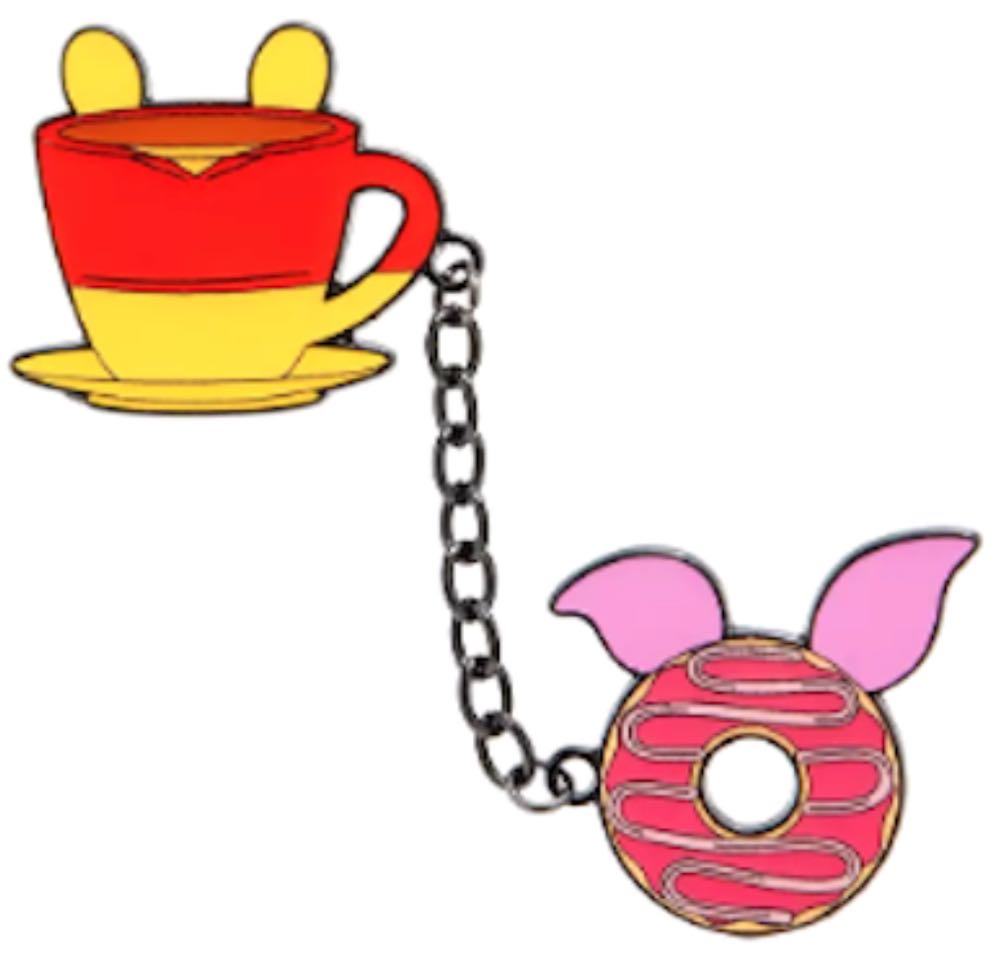 Loungefly Disney Winnie The Pooh Piglet Coffee Donut  pin collectible - Main Image 2