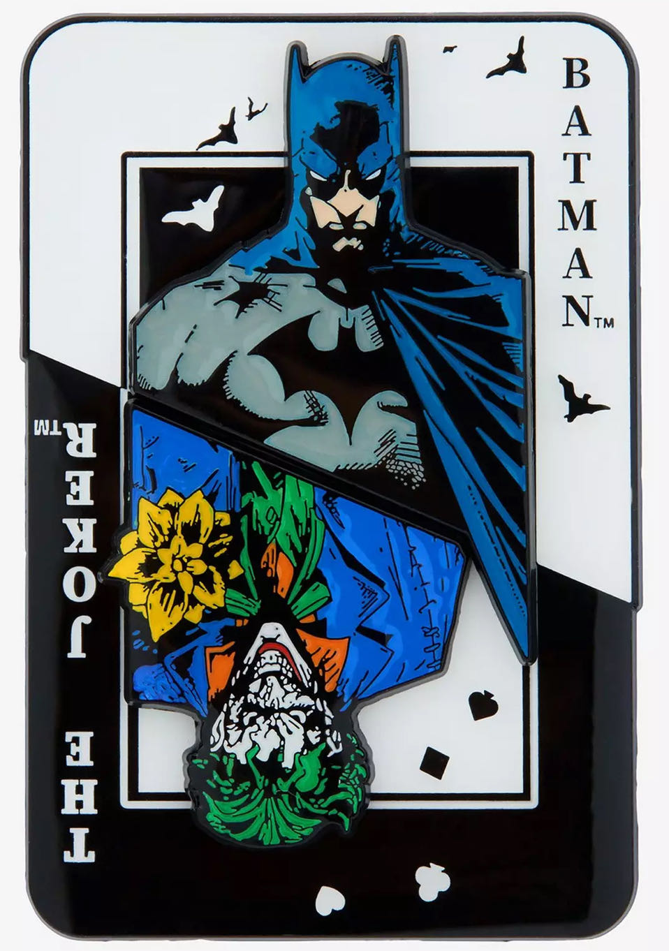 DC Comics Batman The Joker Playing Card 3 Piece Enamel Pin Box Lunch Exclusive   pin collectible - Main Image 2