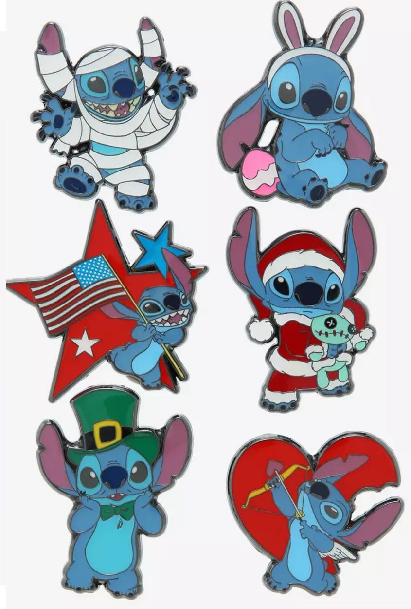 Loungefly Disney Lilo & Stitch Holidays Blind Box  pin collectible - Main Image 2