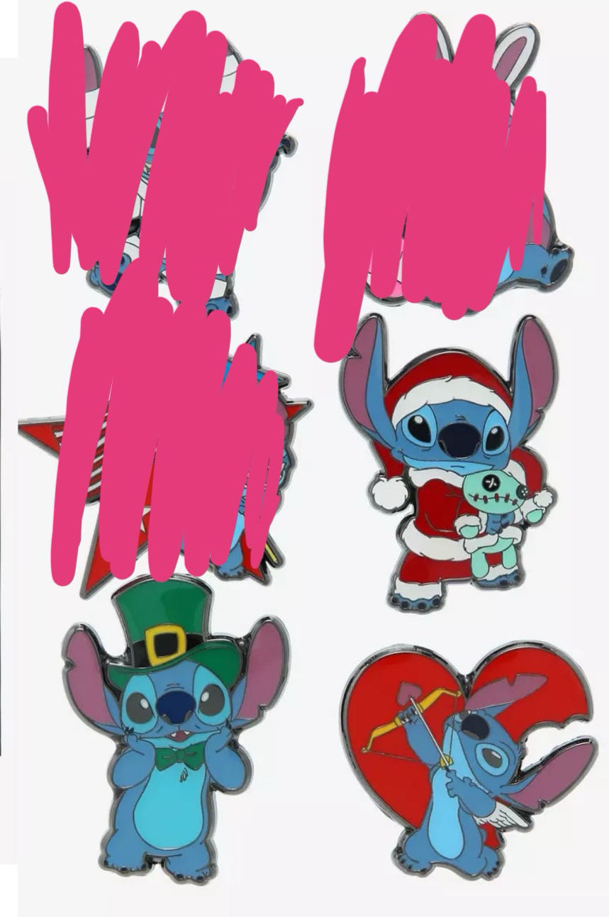 Loungefly Disney Lilo & Stitch Holidays Blind Box  pin collectible - Main Image 3