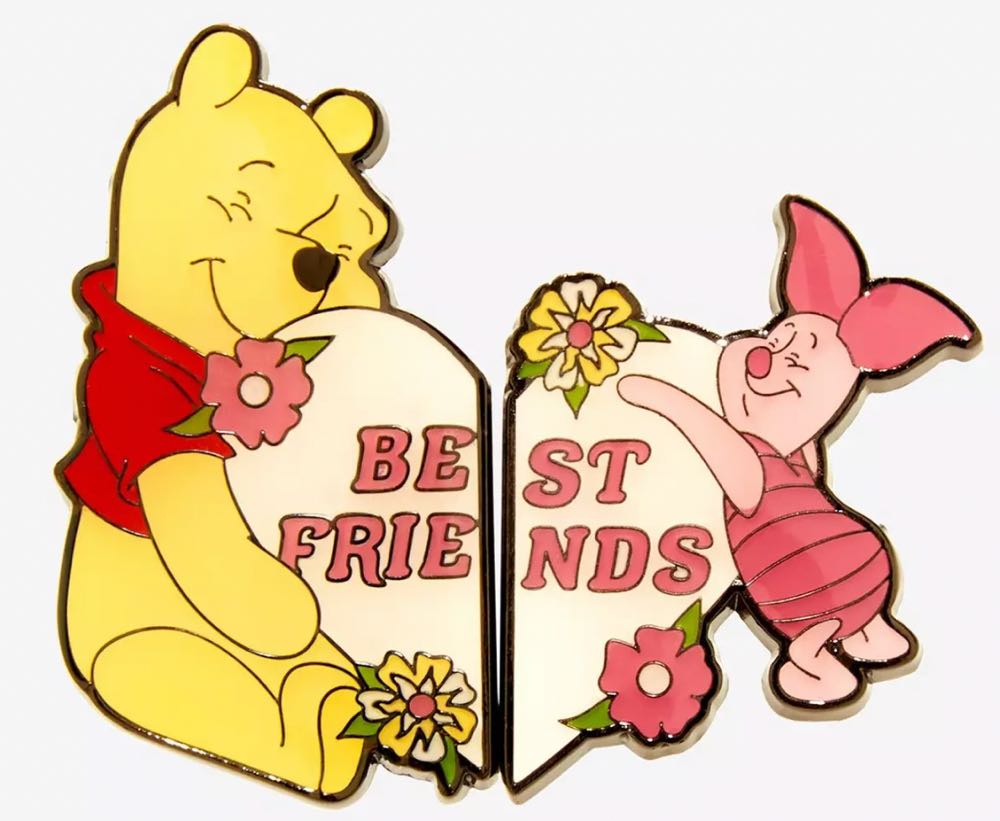 Loungefly Disney Winnie The Pooh Best Friends Heart  pin collectible - Main Image 2