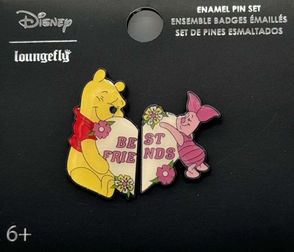 Loungefly Disney Winnie The Pooh Best Friends Heart  pin collectible - Main Image 3