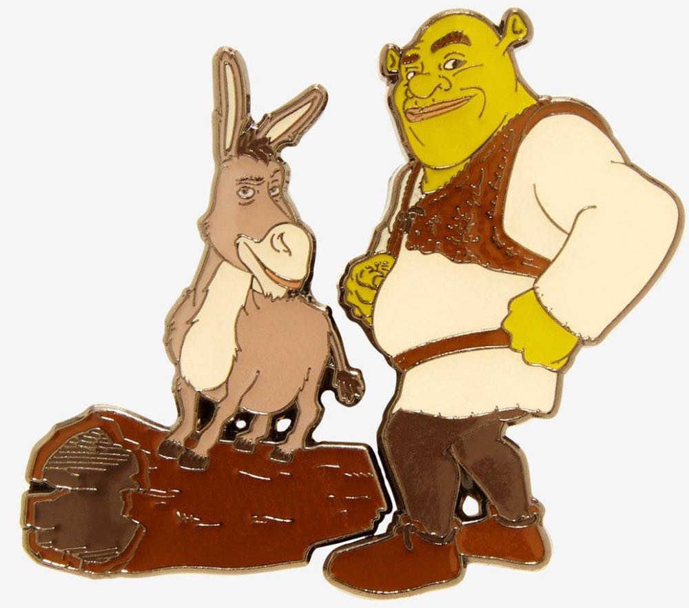 Shrek & Donkey Enamel Metal Pin Set  pin collectible - Main Image 2