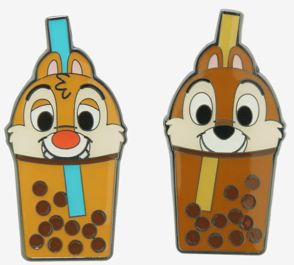Loungefly Disney Chip ’N’ Dale Boba Enamel Pin Set  pin collectible - Main Image 2