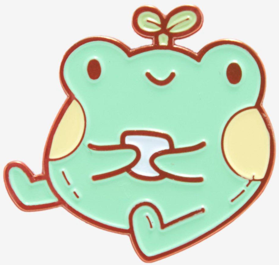 Arcasian Frog Plant Enamel Pin  pin collectible - Main Image 2