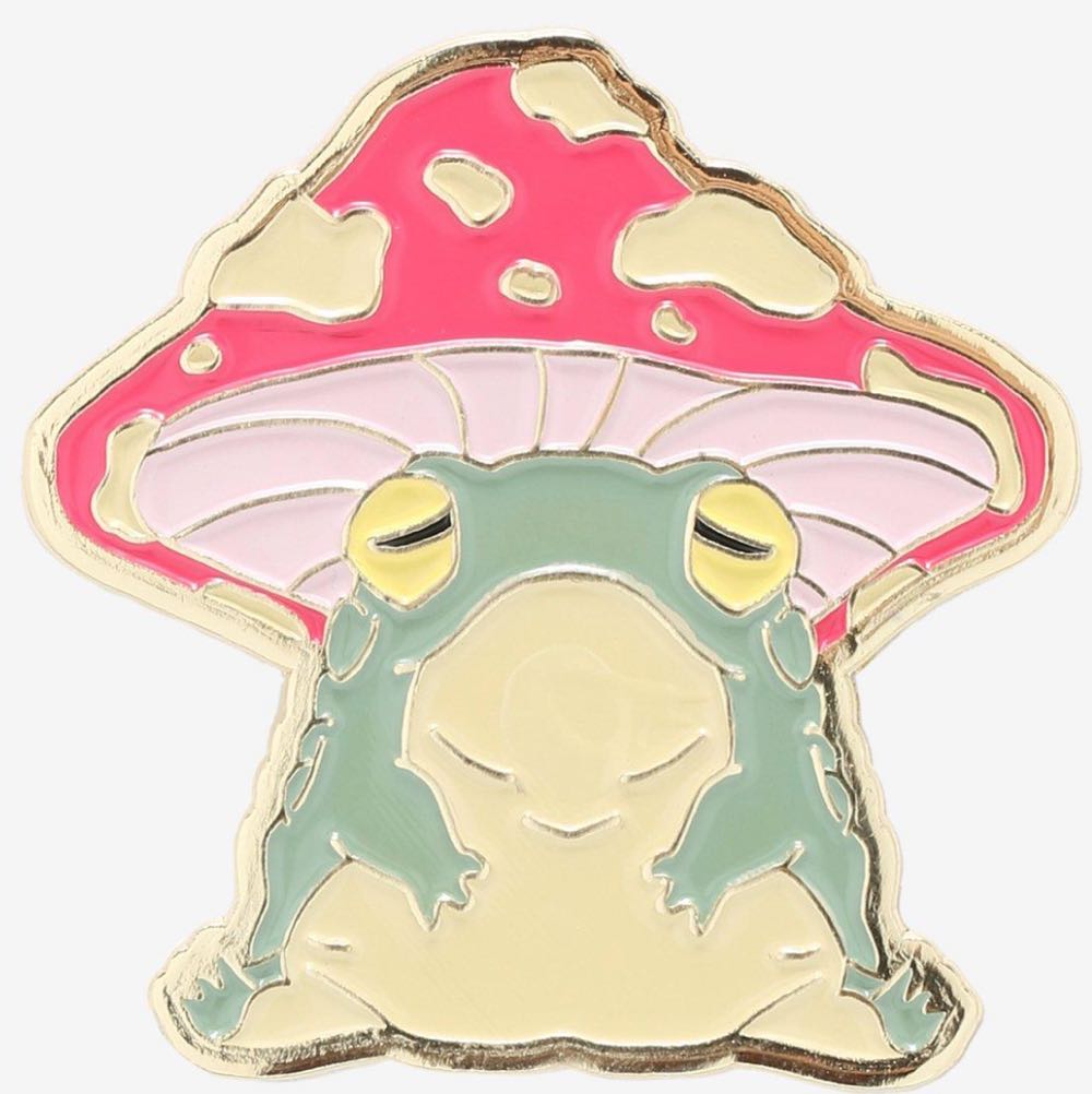 Toadstool Mushroom Toad Enamel Pin | Hot Topic  pin collectible - Main Image 2