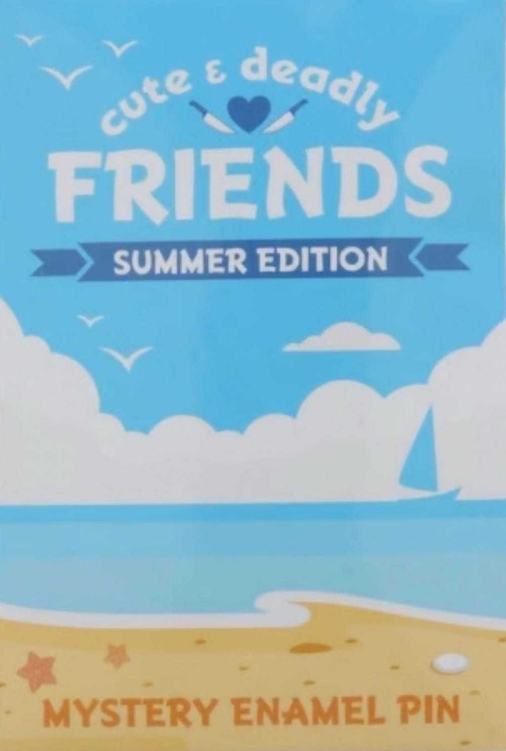 Cute & Deadly Friends Summer Edition Blind Bag Enamel Pin  pin collectible - Main Image 4