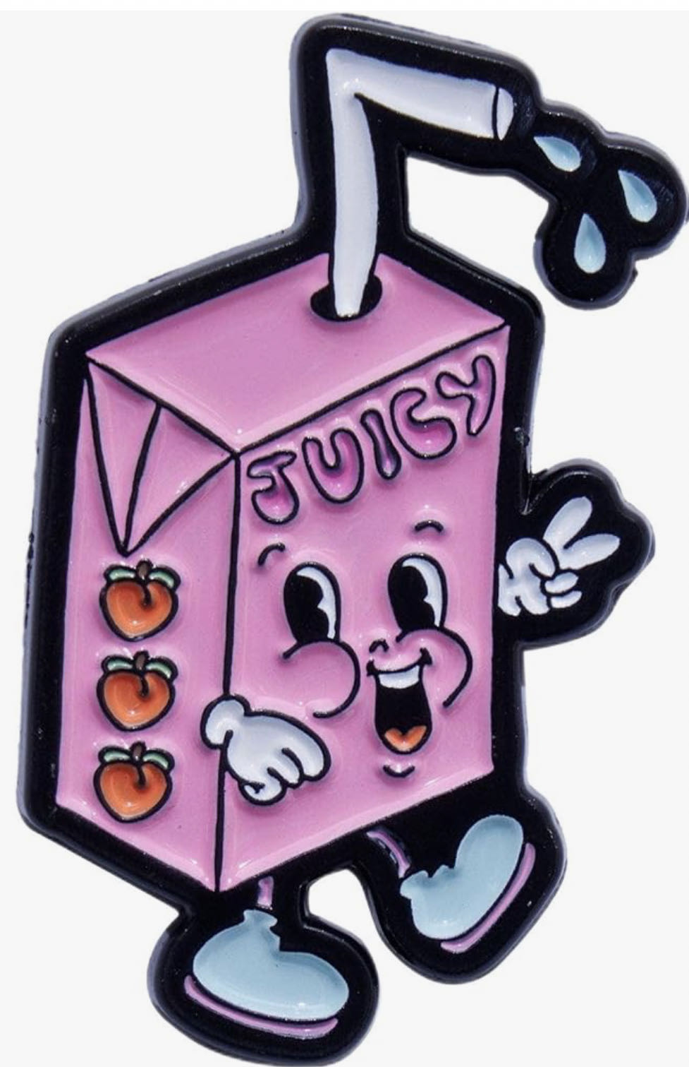 Peach Juicy Juice Box   pin collectible - Main Image 2