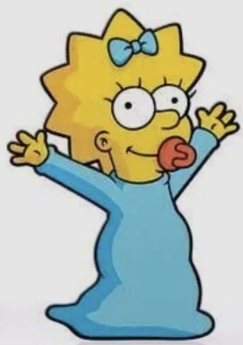 Maggie Simpson 762 Fig Pin  pin collectible - Main Image 2